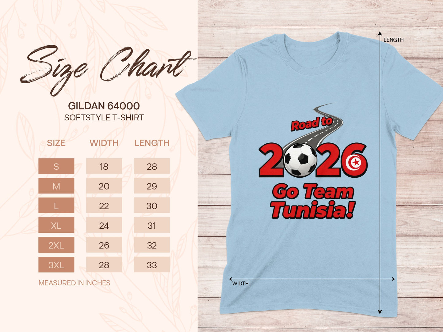 Road to 2026 Go Team Tunisia T-shirt