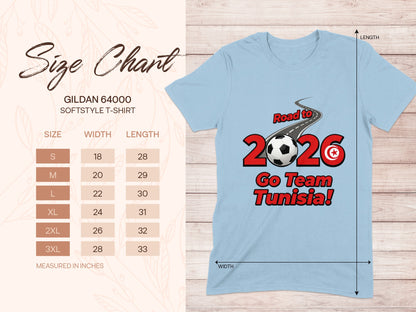 Road to 2026 Go Team Tunisia T-shirt