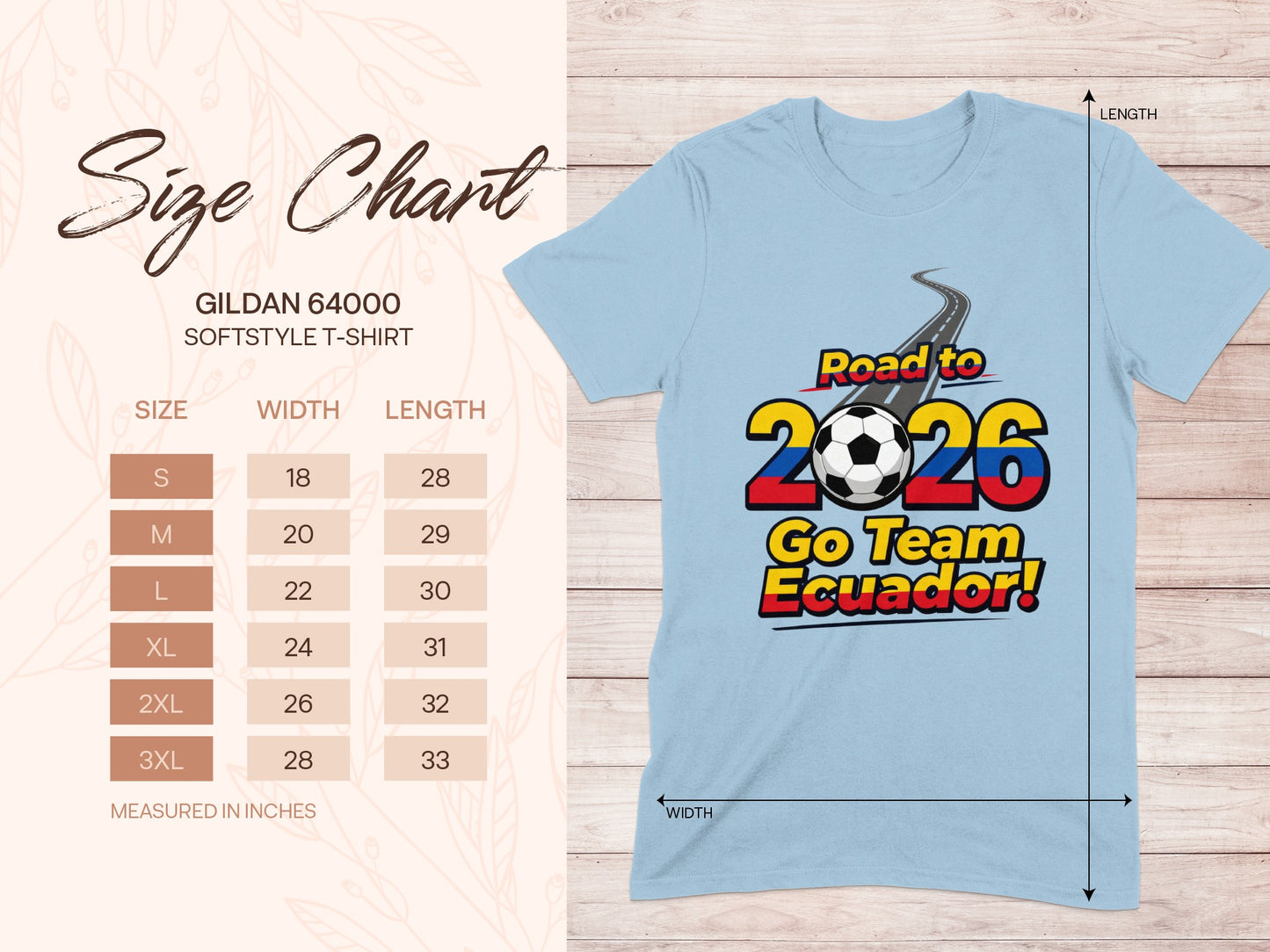 Road to 2026 Go Team Ecuador Soccer T-Shirt