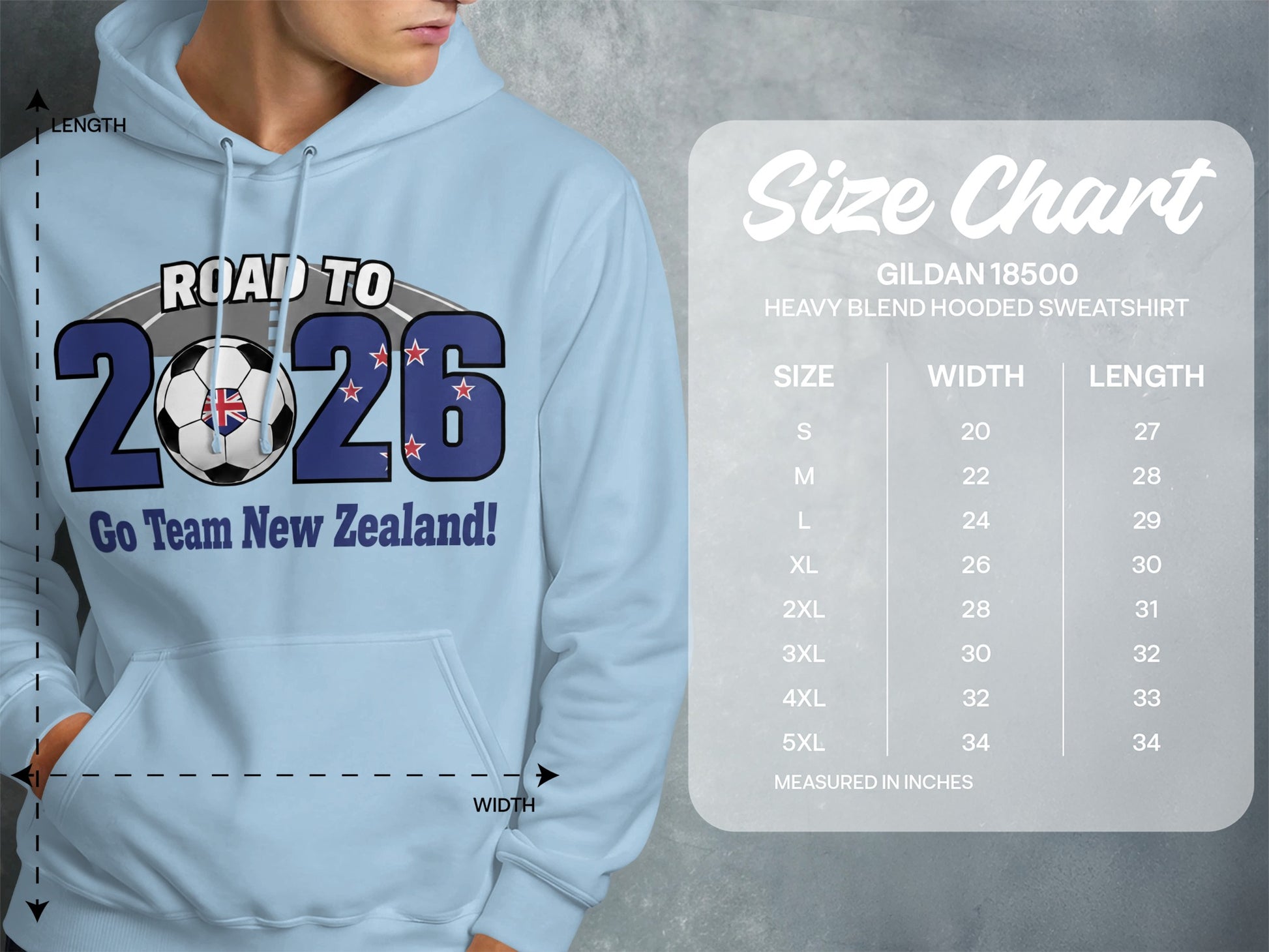 Road to 2026 Go Team New Zealand hooded sweatshirt