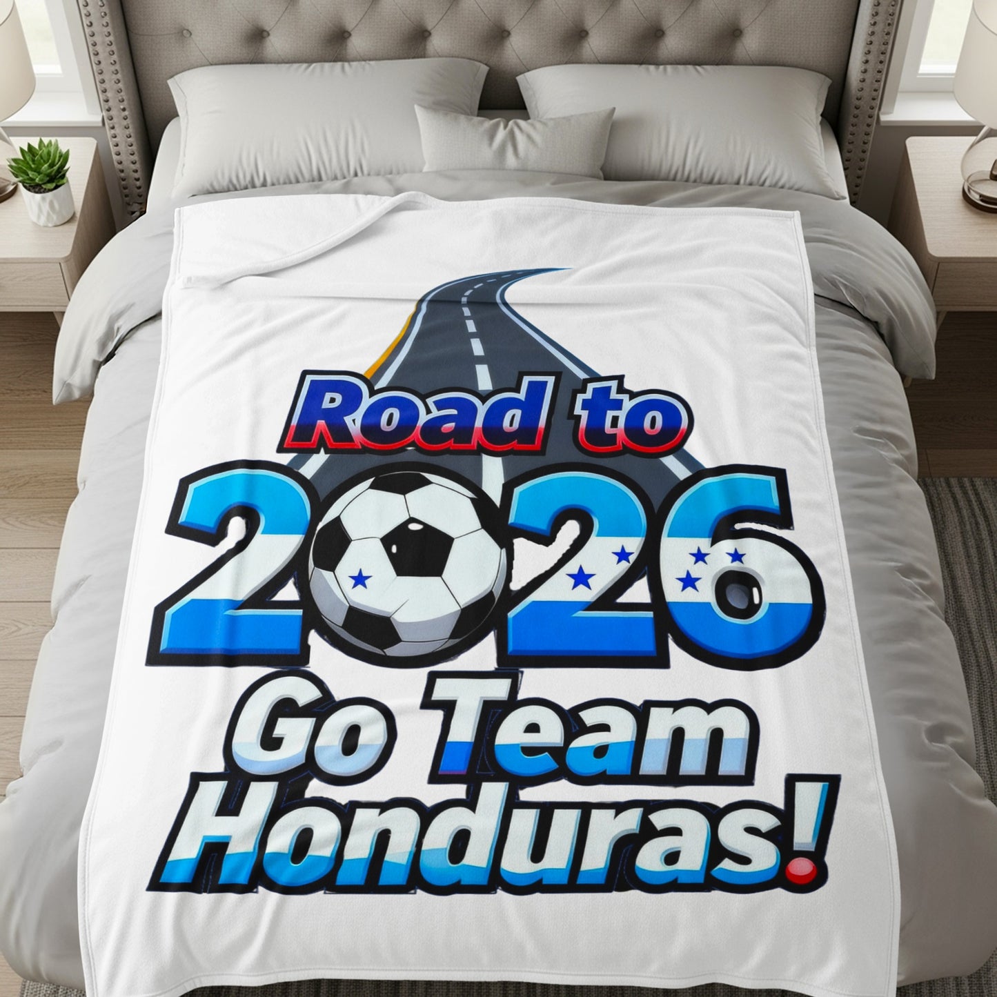 Road to 2026 Go Team Honduras bedspread