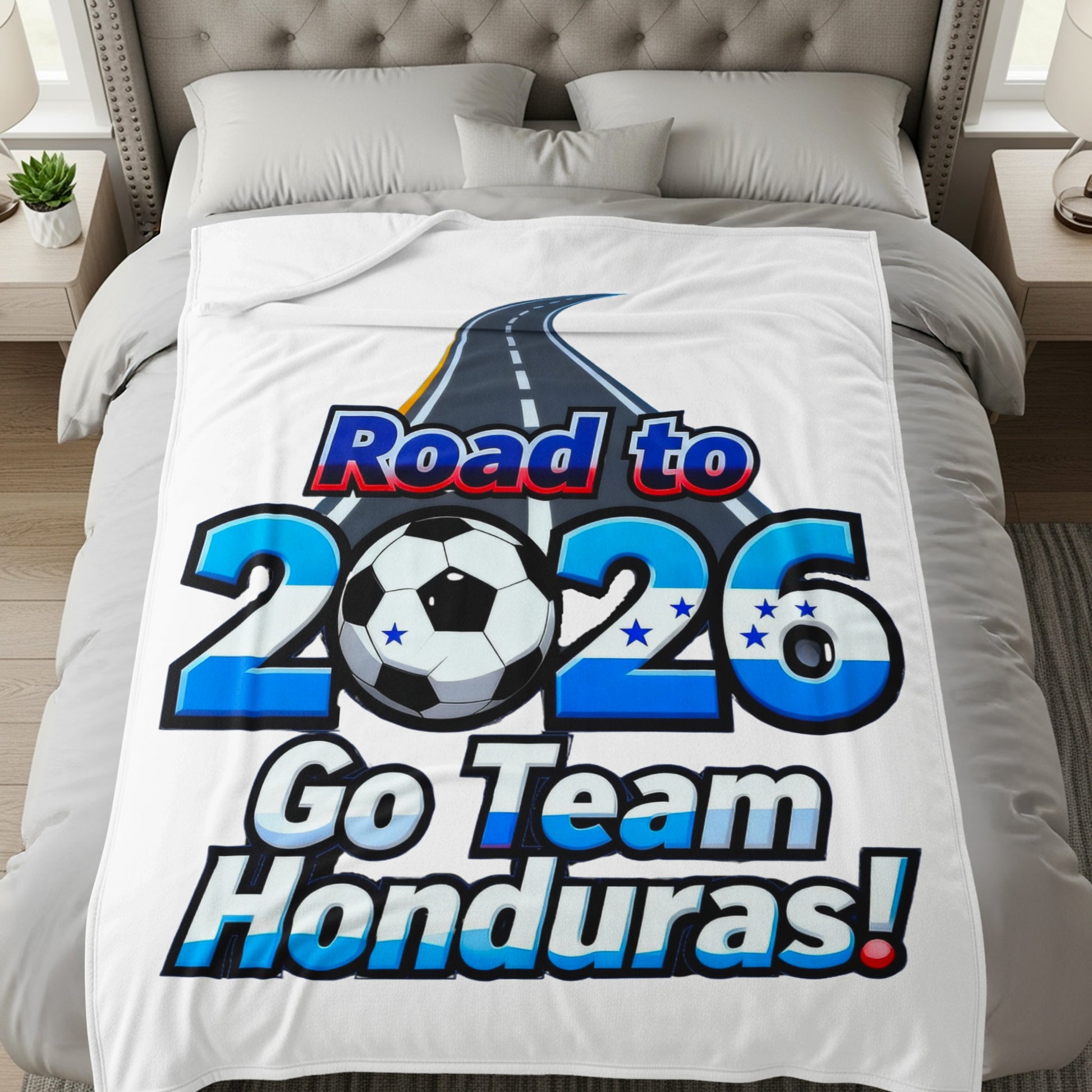 Road to 2026 Go Team Honduras bedspread